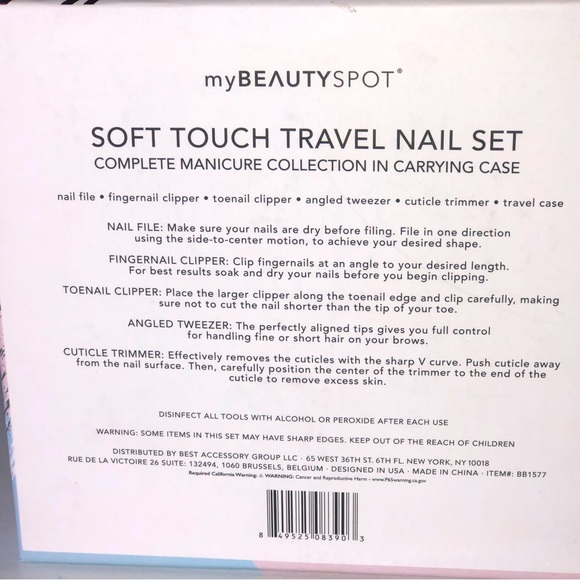 2/$20 Travel Manicure Set with Carrying Case - Picture 3 of 3